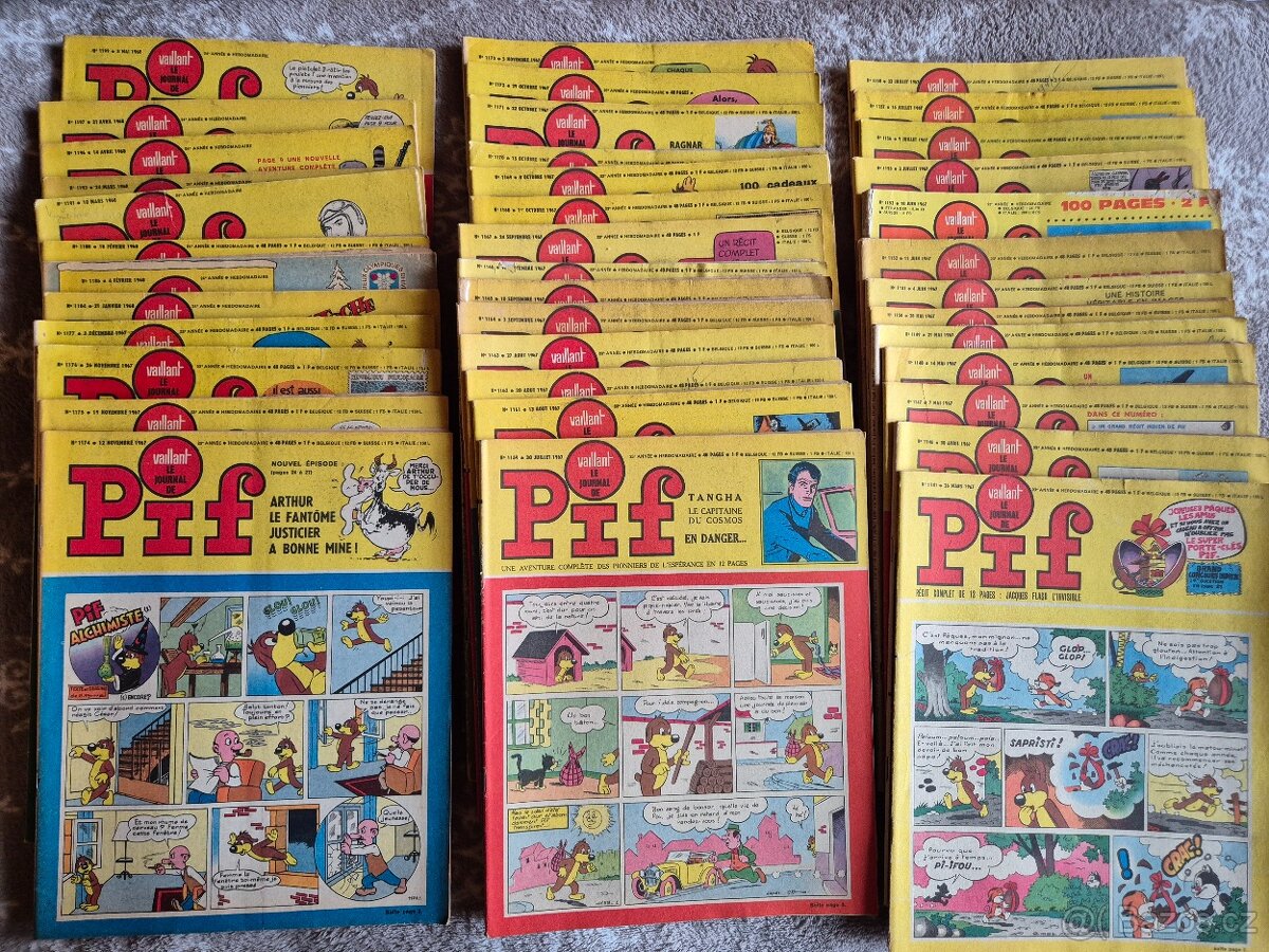 Pif gadget,vaillant,poche-celkem 242 čísel - 6