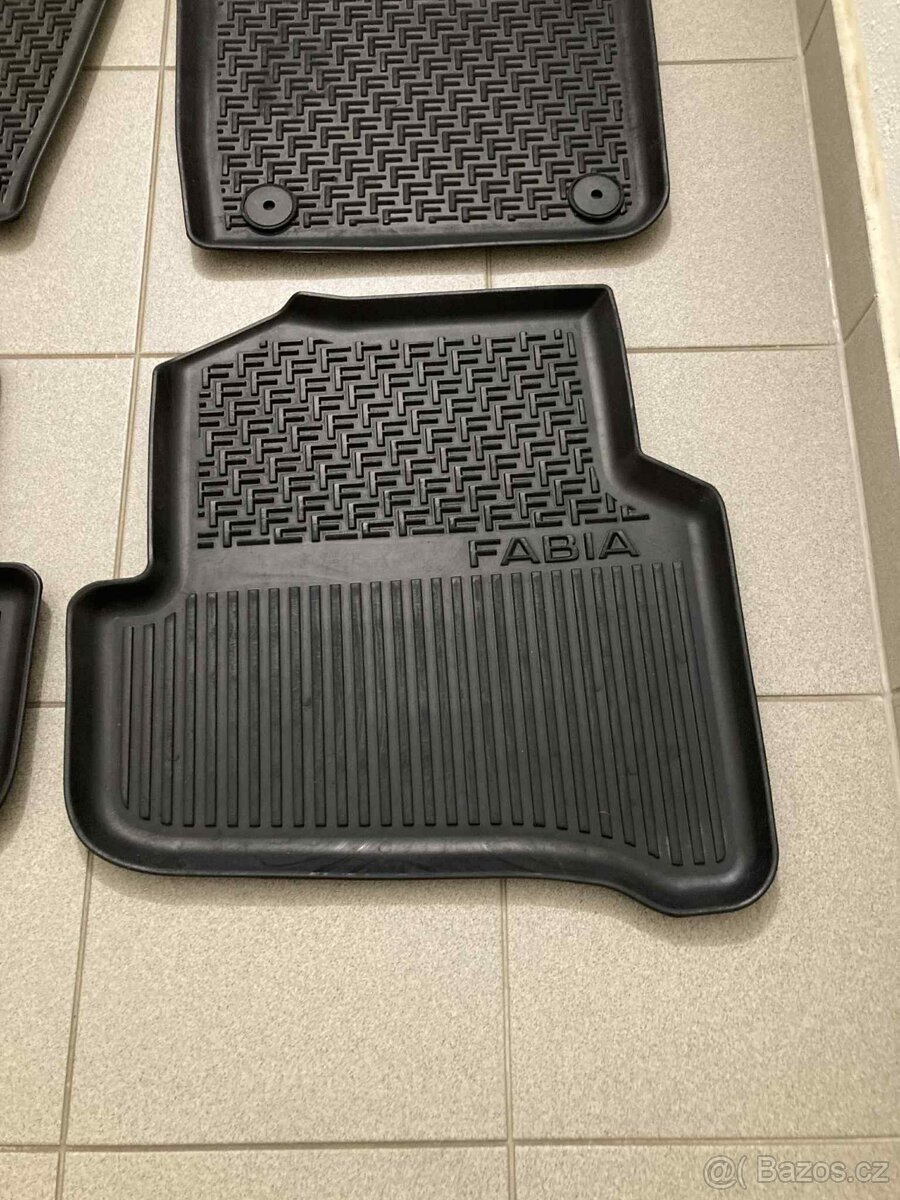 Gumové koberce do interieru - Škoda Fabia - 6