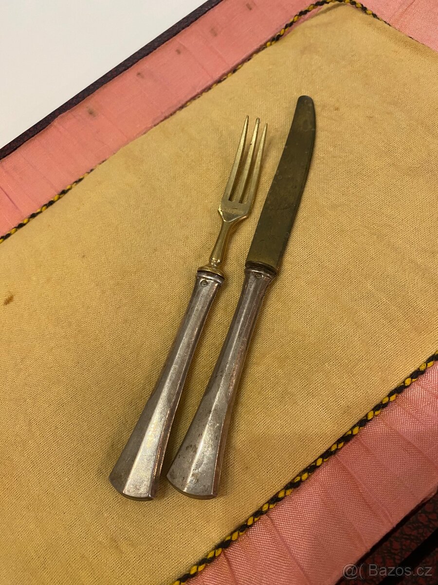 Starožitné stříbrné příbory - 6