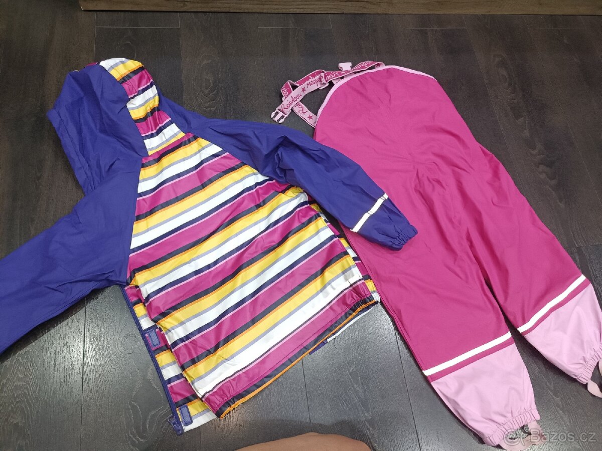 Pogumovaná bunda a pogumované kalhoty velikost 122/128 - 6