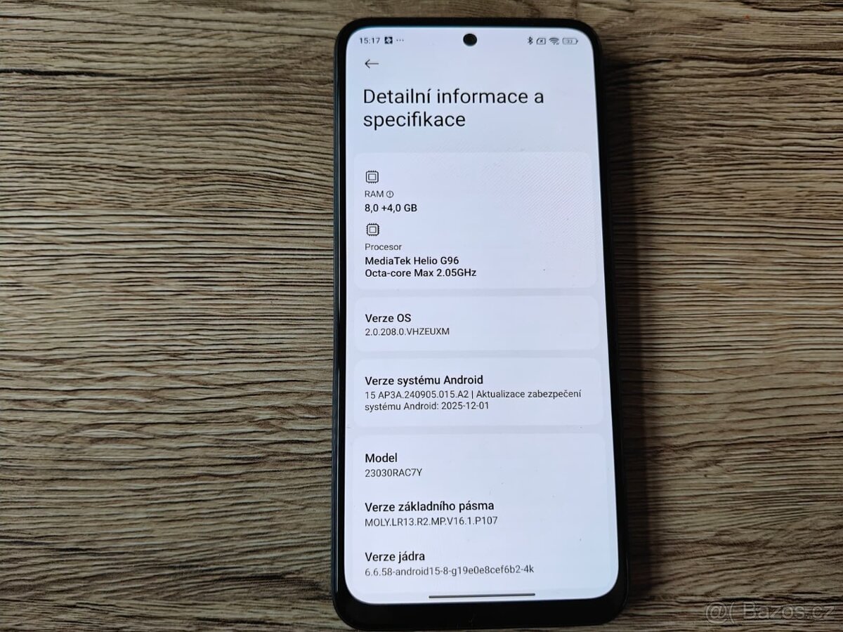 Xiaomi Redmi Note 12S 8GB+4GB/256GB Black,Android 15 - 6
