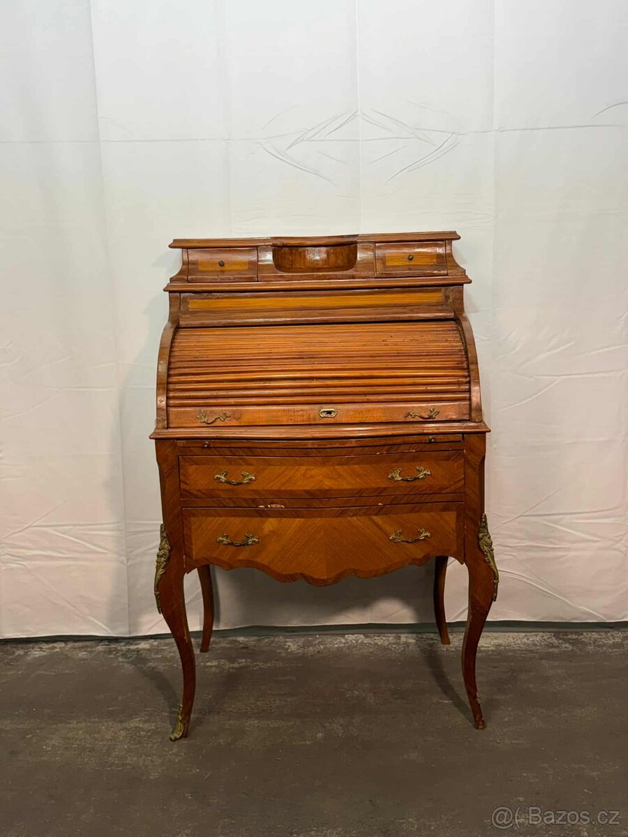 Starožitný sekretář s roletou (133026) - 6
