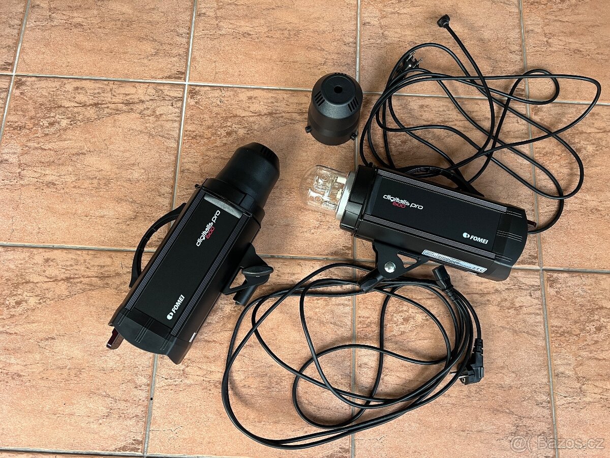 2× Fomei Digitalis PRO 600 – profi záblesky, TOP stav - 6
