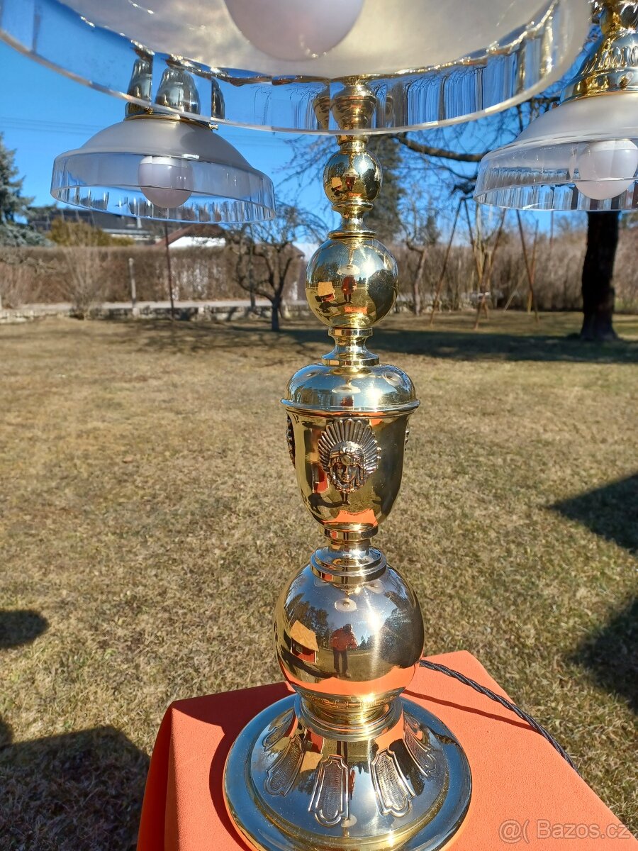 Mosazná figurální lampa - 6