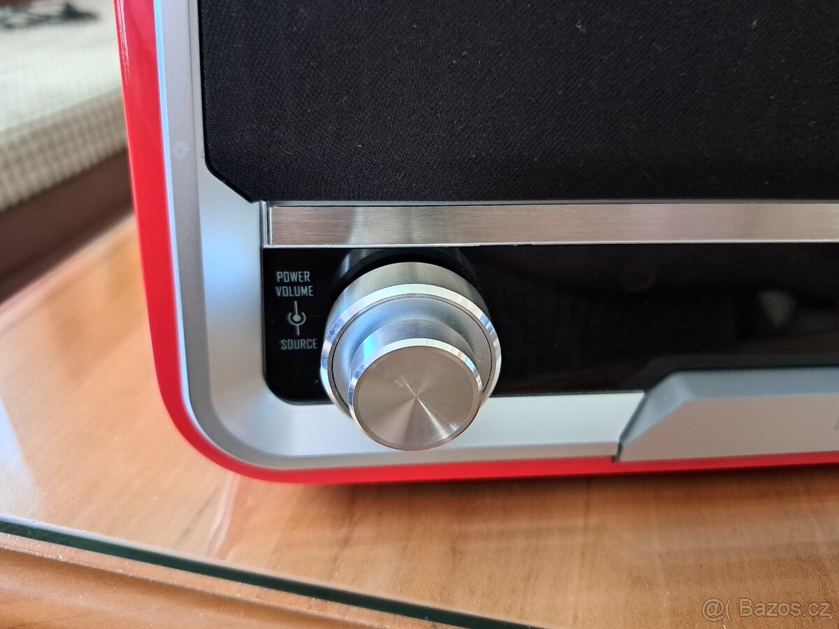 Rádio Philips ORD7100R/00, červená farba, "retro" - 6