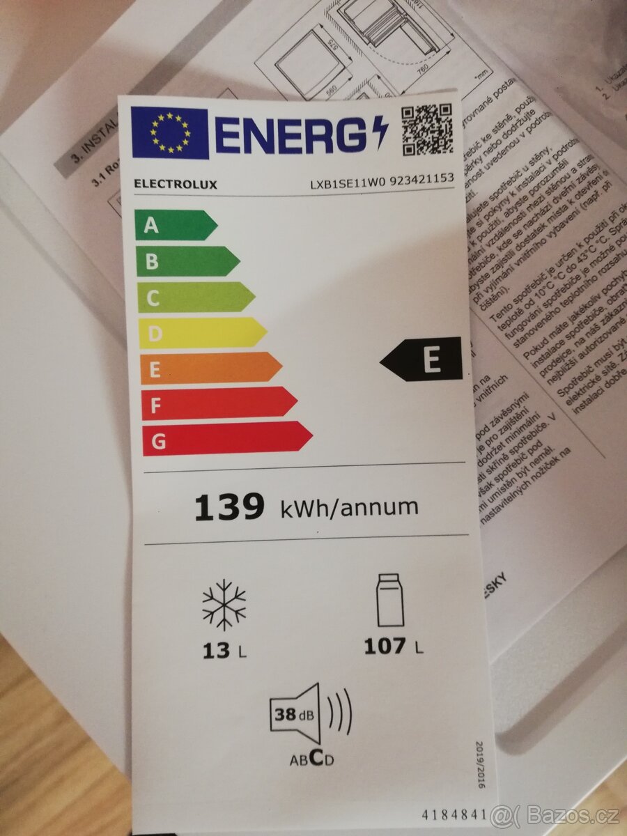 Lednička s mrazicí přihrádkou Electrolux - 6