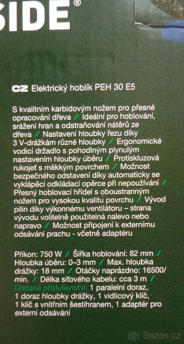 NOVÝ elektrický hoblík Parkside, plná záruka - 6