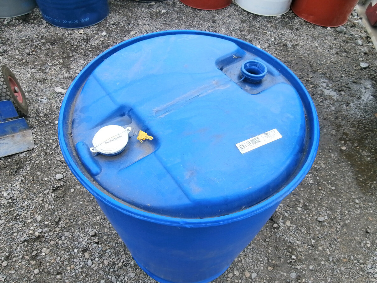 Sudy plastové modré 200 litrů za 500 kč - 6