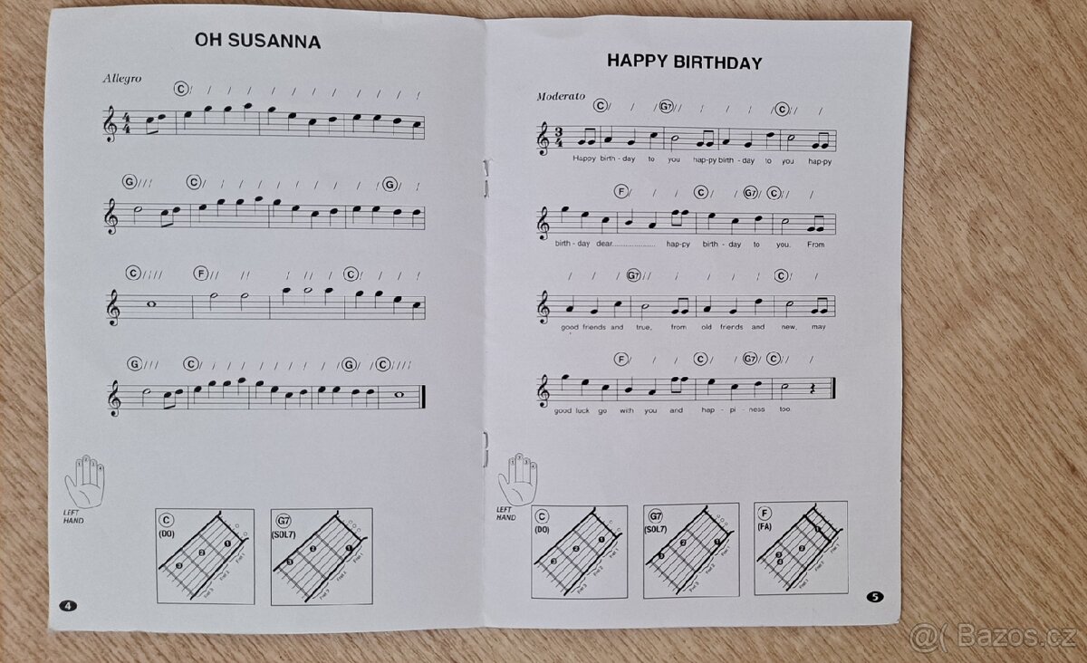 Dřevěná kytara Bontempi - 6