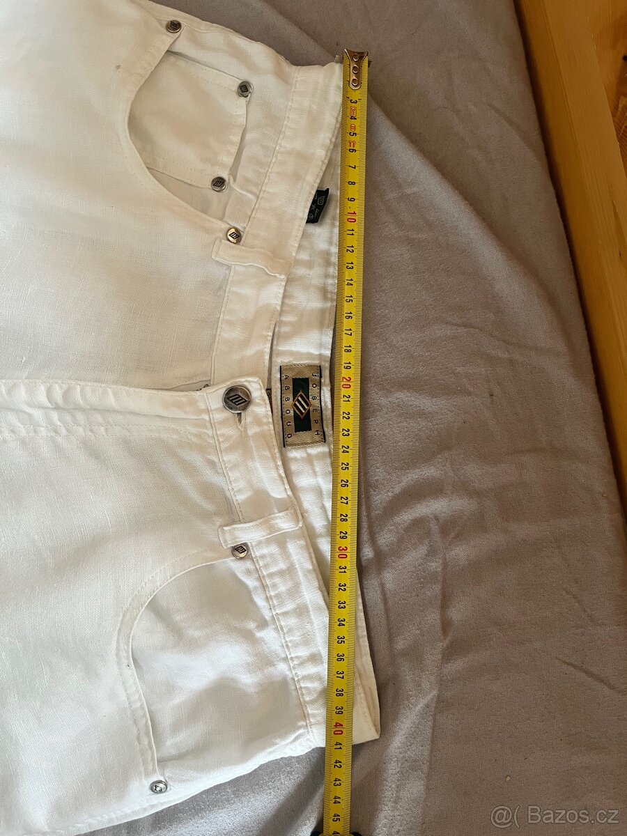 Letní pánské kalhoty 100 %len - 6