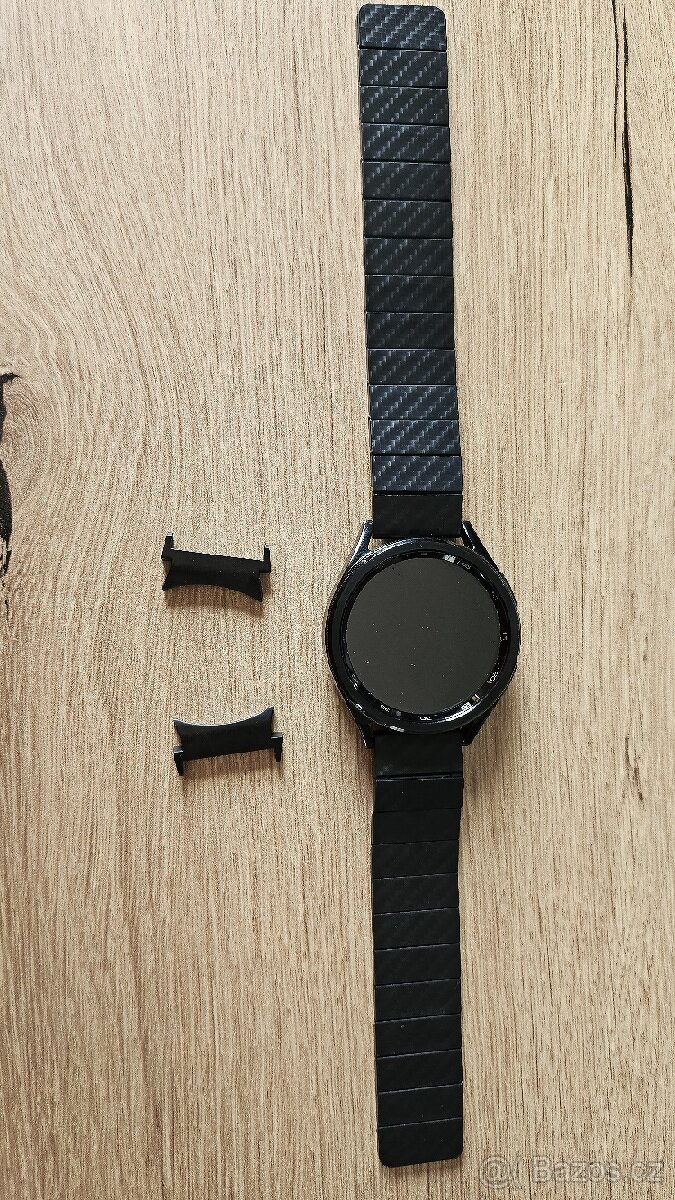 Magneticky pásek k hodinkám 20mm černý/karbon - 6