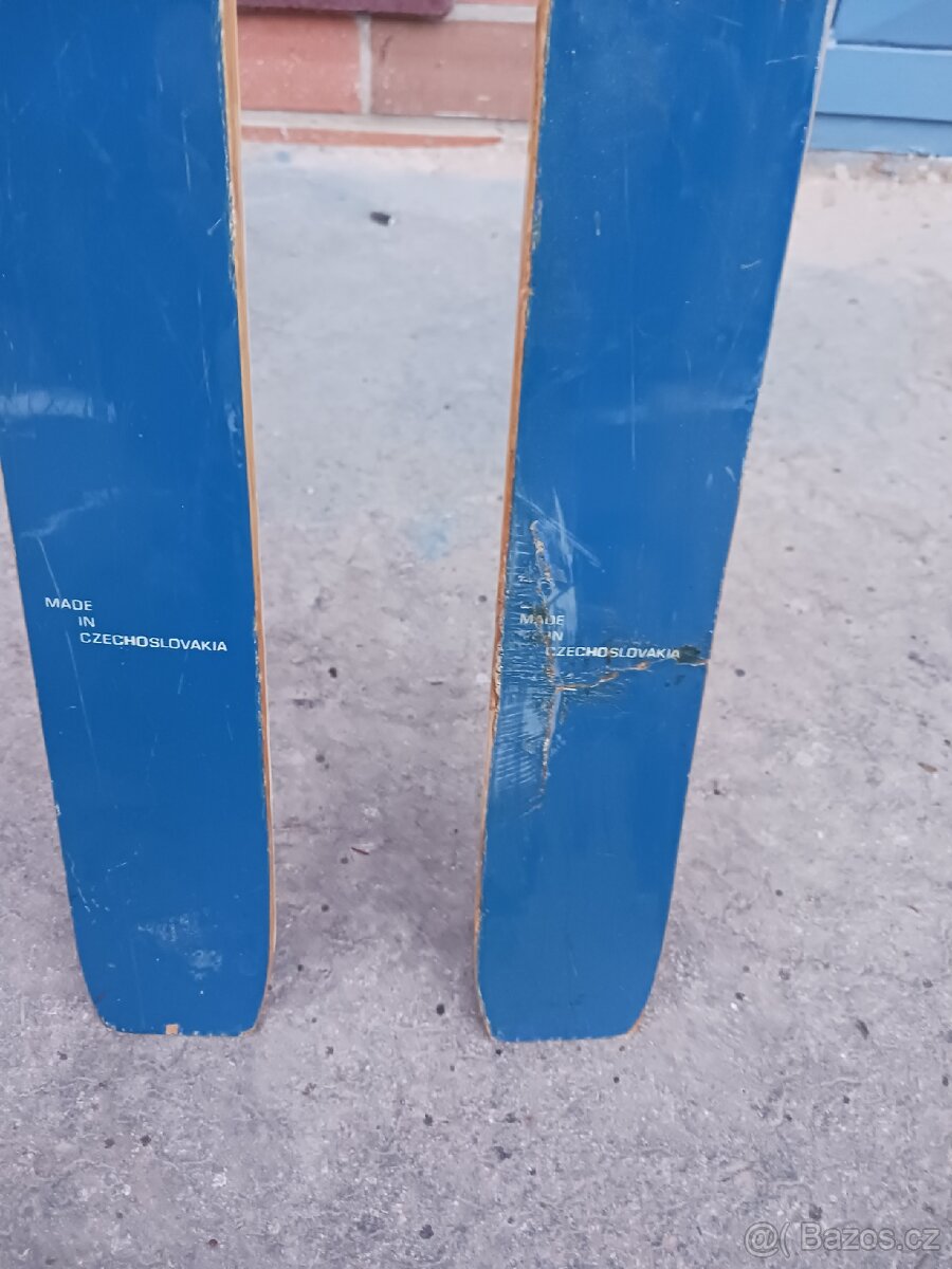 Retro dřevěné běžky 210 cm - 6