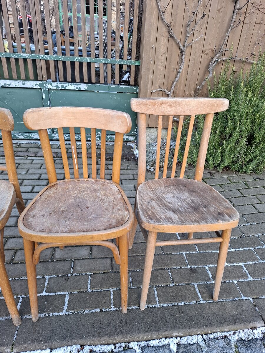 6x stare židle - 6