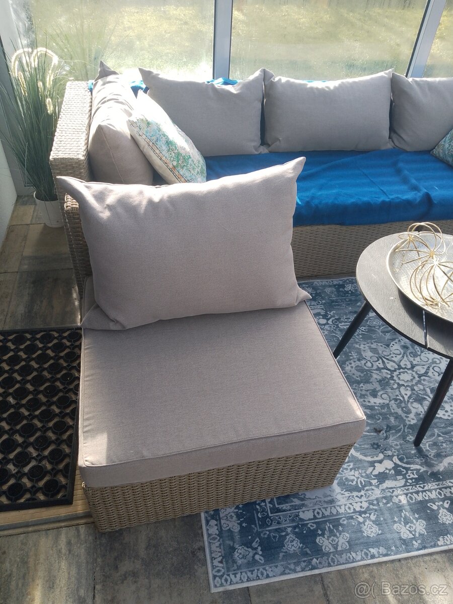 Středový díl venkovní sedačky Jysk ratan - 6