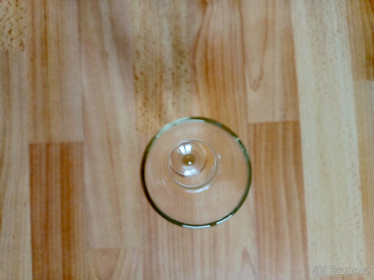 RETRO SKLENICE NA SEKT -"TRUMPETY" - 17,5 cm - 6