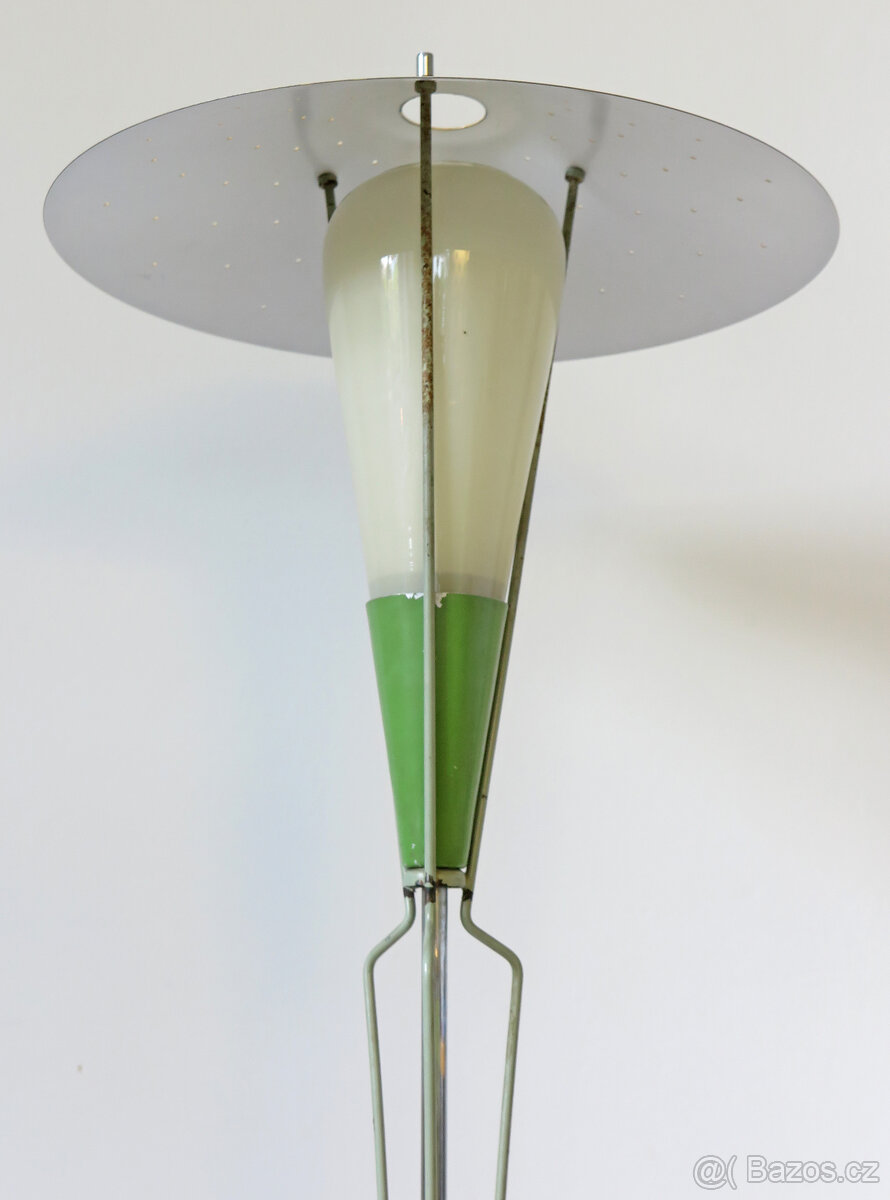 Retro podlahová stojací lampa ZUKOV Československo brusel vi - 6