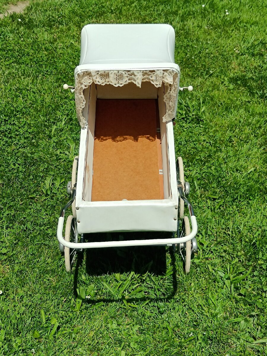 Dětský retro kočárek pro panenky - 6