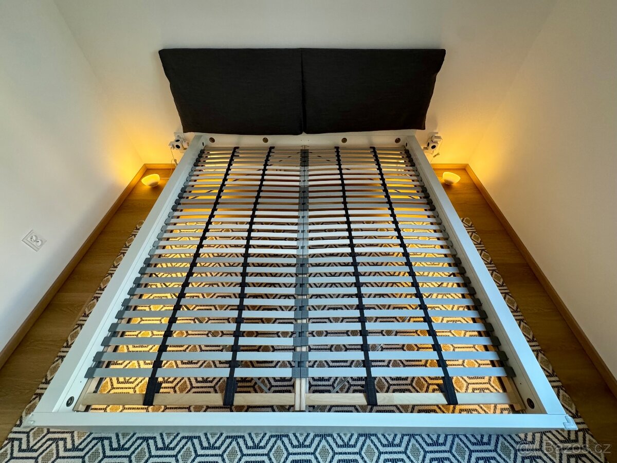Postel Ikea MALM - bílá, 180x200 cm - 6