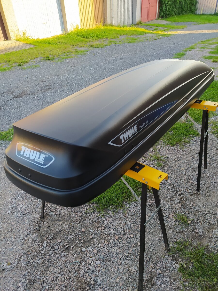 THULE PACIFIC 500 ČERNÝ MATNÝ,STŘEŠNÍ BOX,RAKEV,TOP STAV - 6