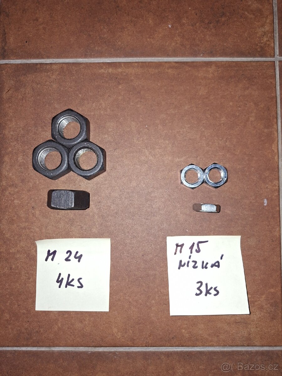Spojovací materiál..šrouby, matice NOVÉ - 6