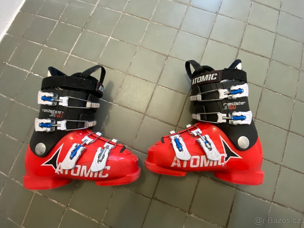 Lyže dětské , boty , hůlky - 6