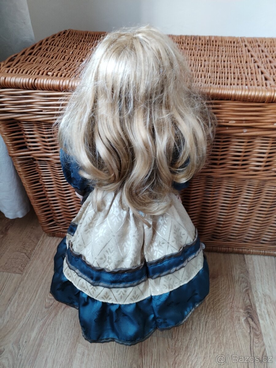 Porcelánová panenka 56 cm. - 6