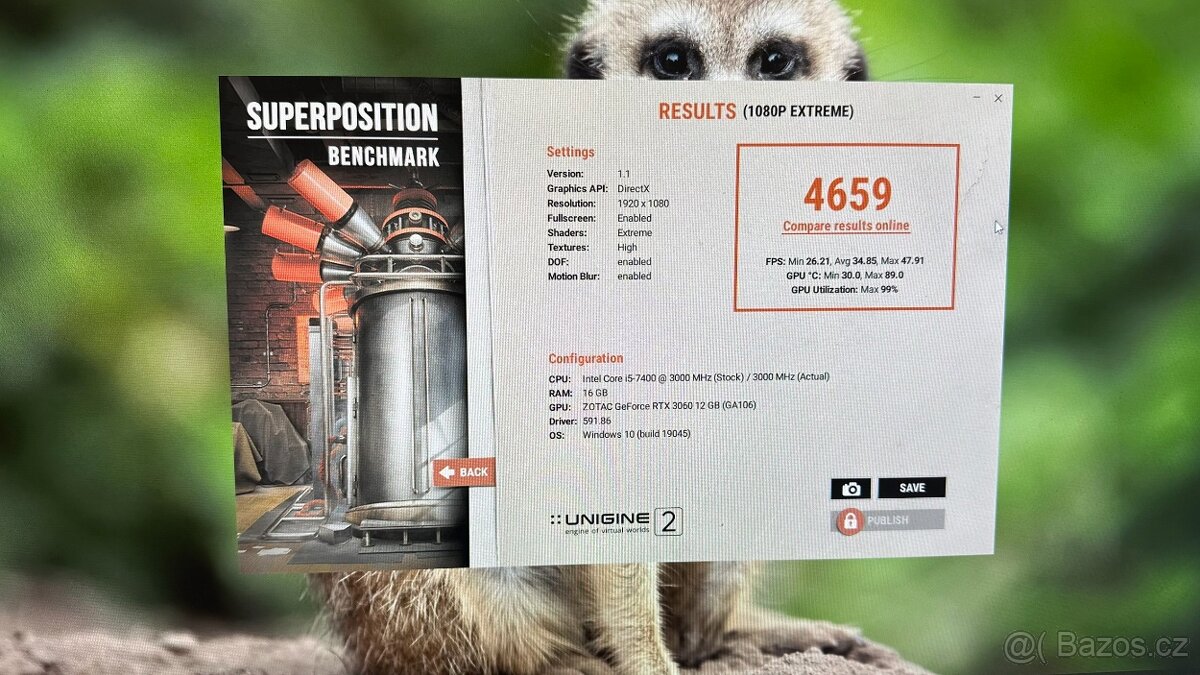 GPU ZOTAC RTX 3060 Thunderbolt GE HA 12GB - 6