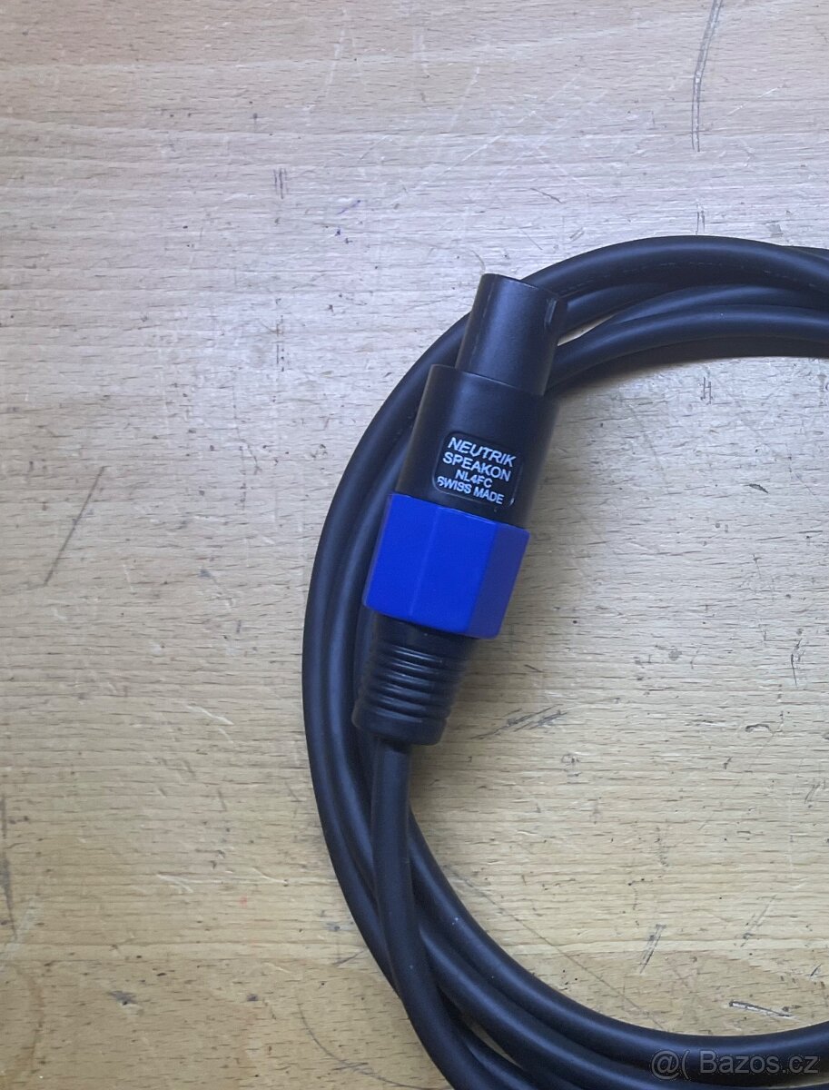 Kabely k repro a zesilovaci speakon jack 3ks - 6