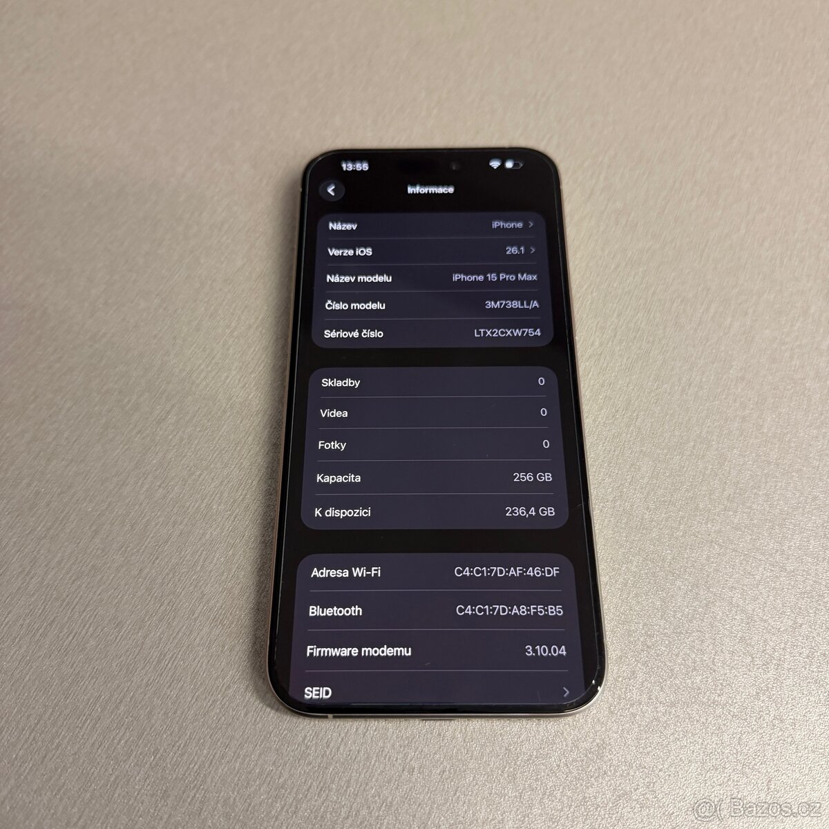 iPhone 15 Pro Max 256GB přírodní titan, rok záruka - 6