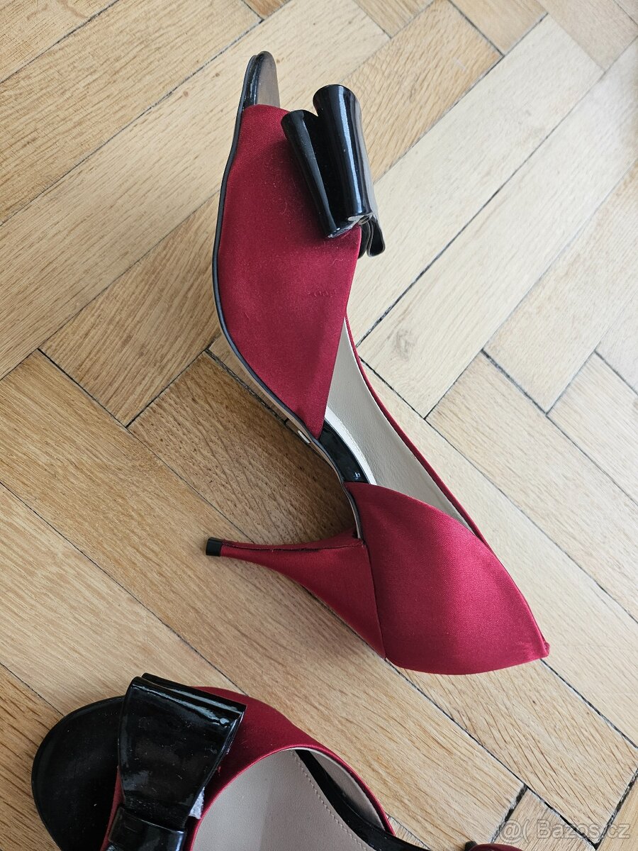 Saténové lodičky vel.39 - 6