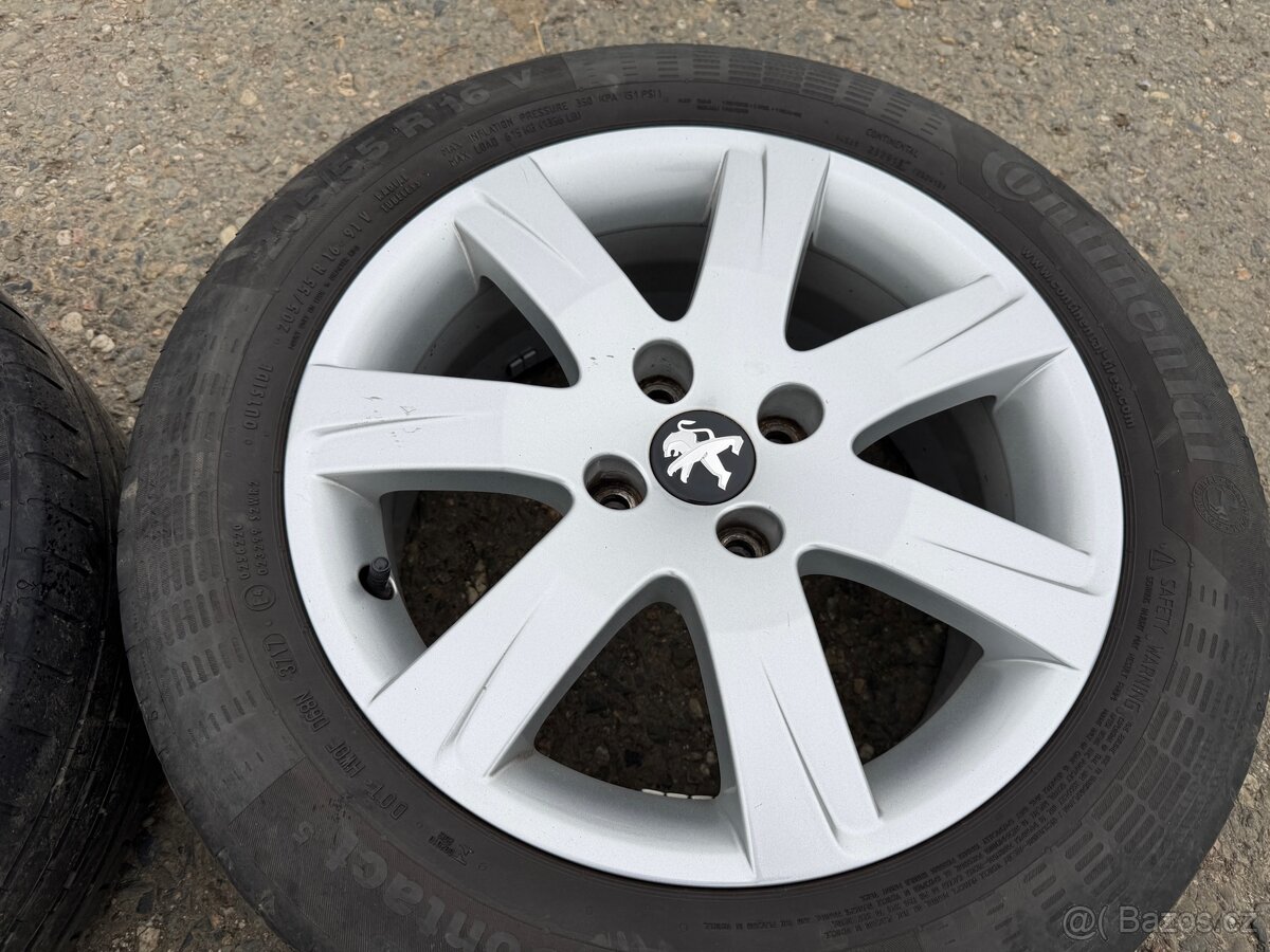 Alu kola 4x108 R16 včetně pneu 205/55/16 - 6