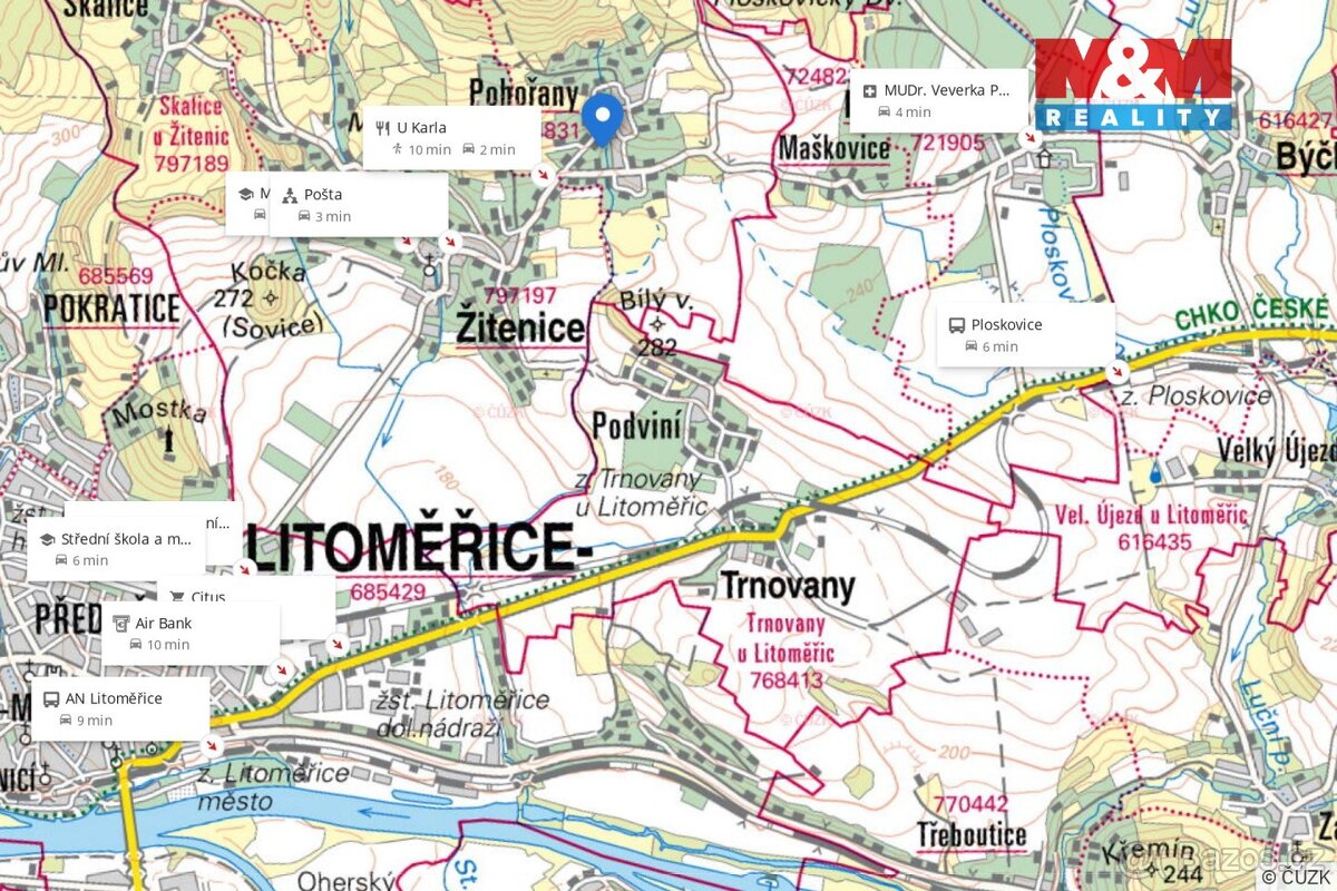 Prodej zahrady, 323 m², Pohořany, Žitenice - 6