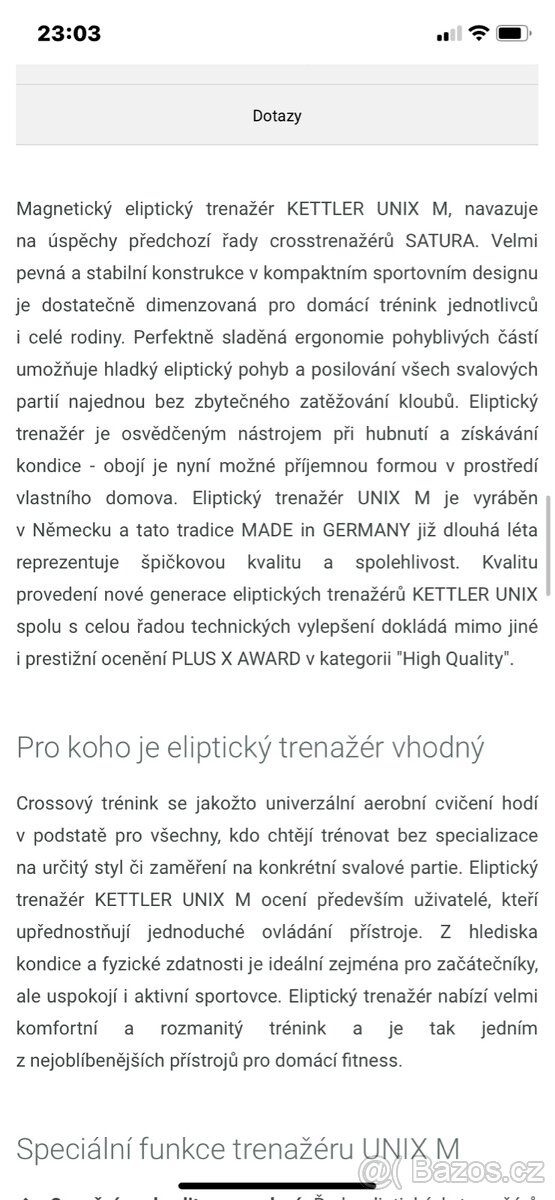 Trenažér Kettler - 6