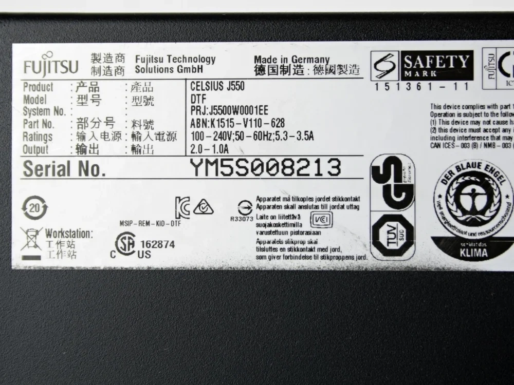 Fujitsu J550 - i5 6500, 16GB RAM, 256GB SSD, ZÁRUKA, Win 11 - 6