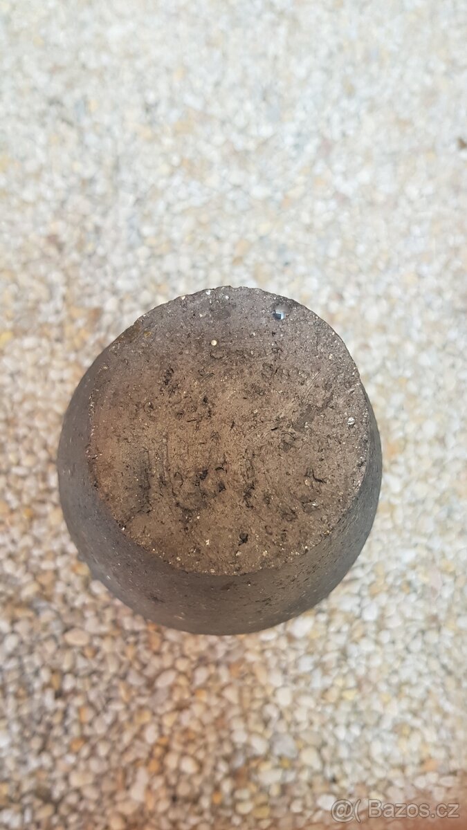 Stará hliněná váza 12cm - 6