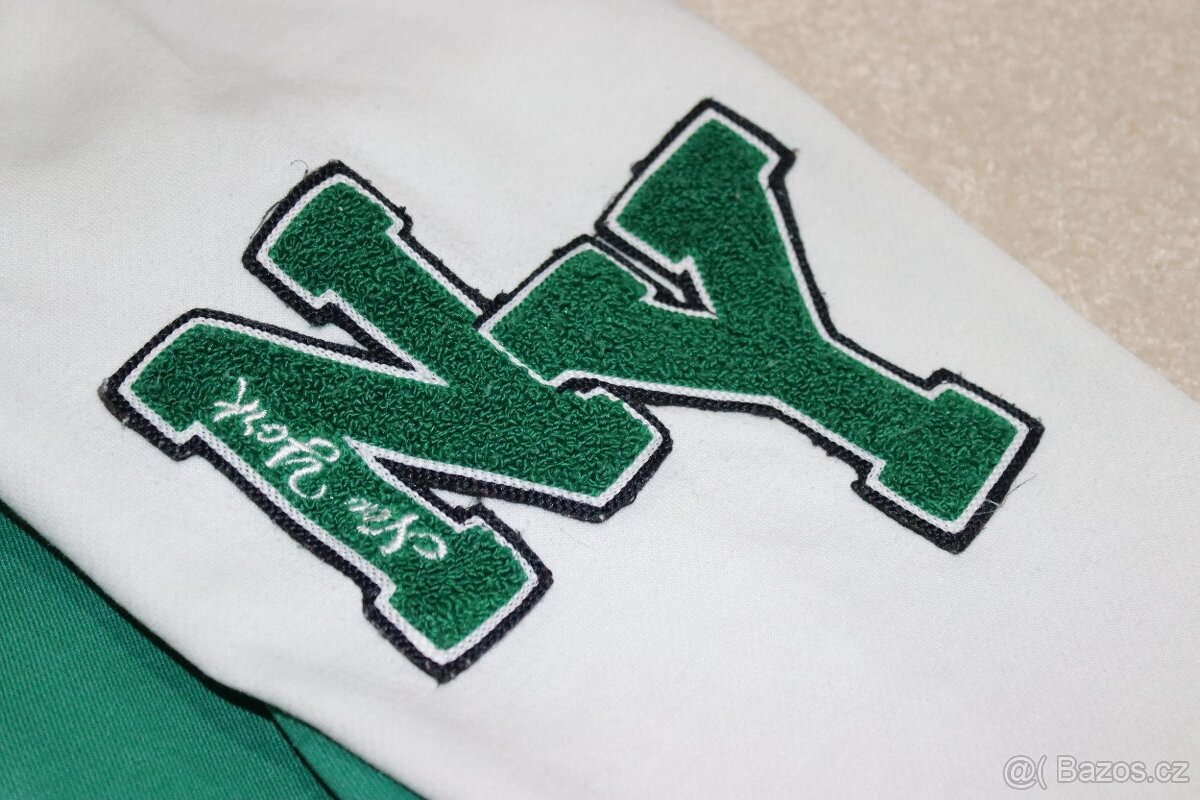 Zeleno-bílá College mikina ZARA vel. 152 - 6