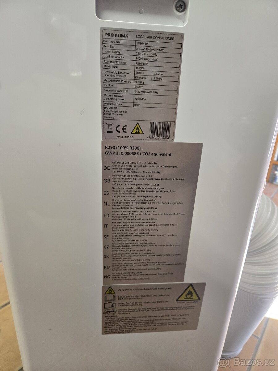 Mobilní klimatizace Bauhaus - 6