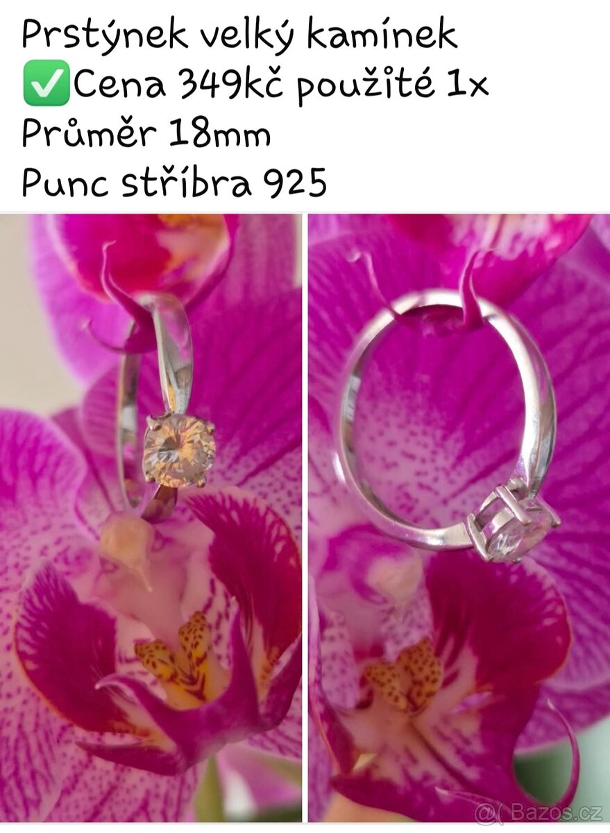 Stříbrné náušnice a prstýnek - 6