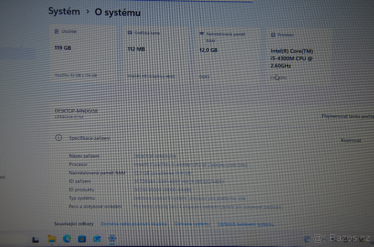 Fujitsu E754, i5/12GB/SSD 128GB/záruka - 6