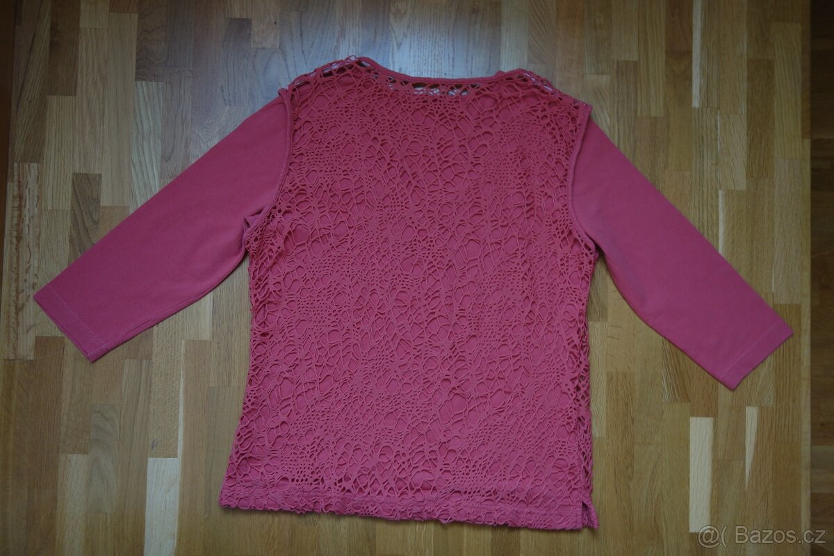 Dámské cihlové tričko / blůza s 3/4 rukávem vel.42 - 6