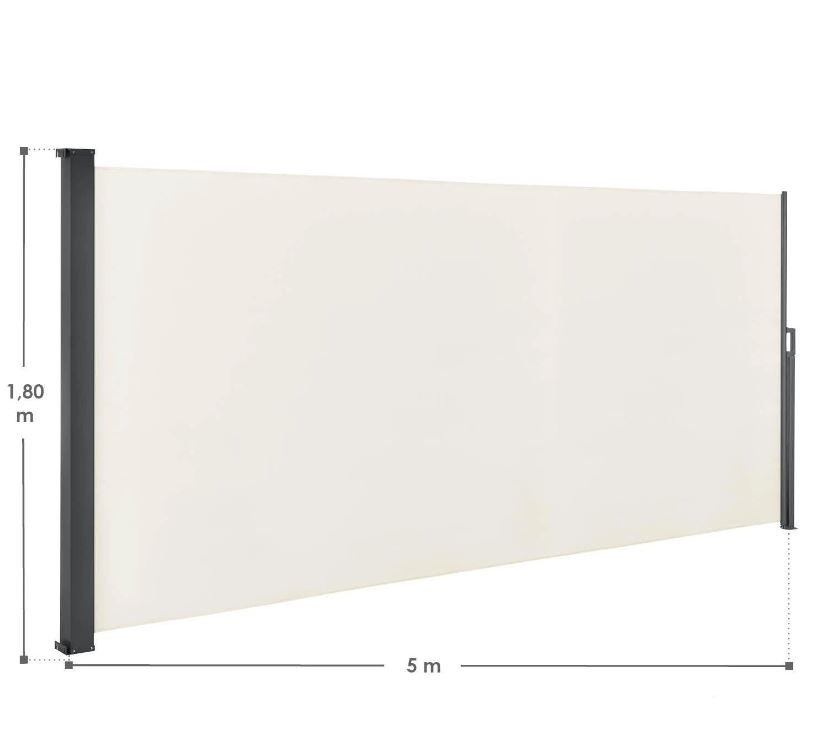 Boční markýza "Dubaj" (500x180) a (300x180) béžová - 6