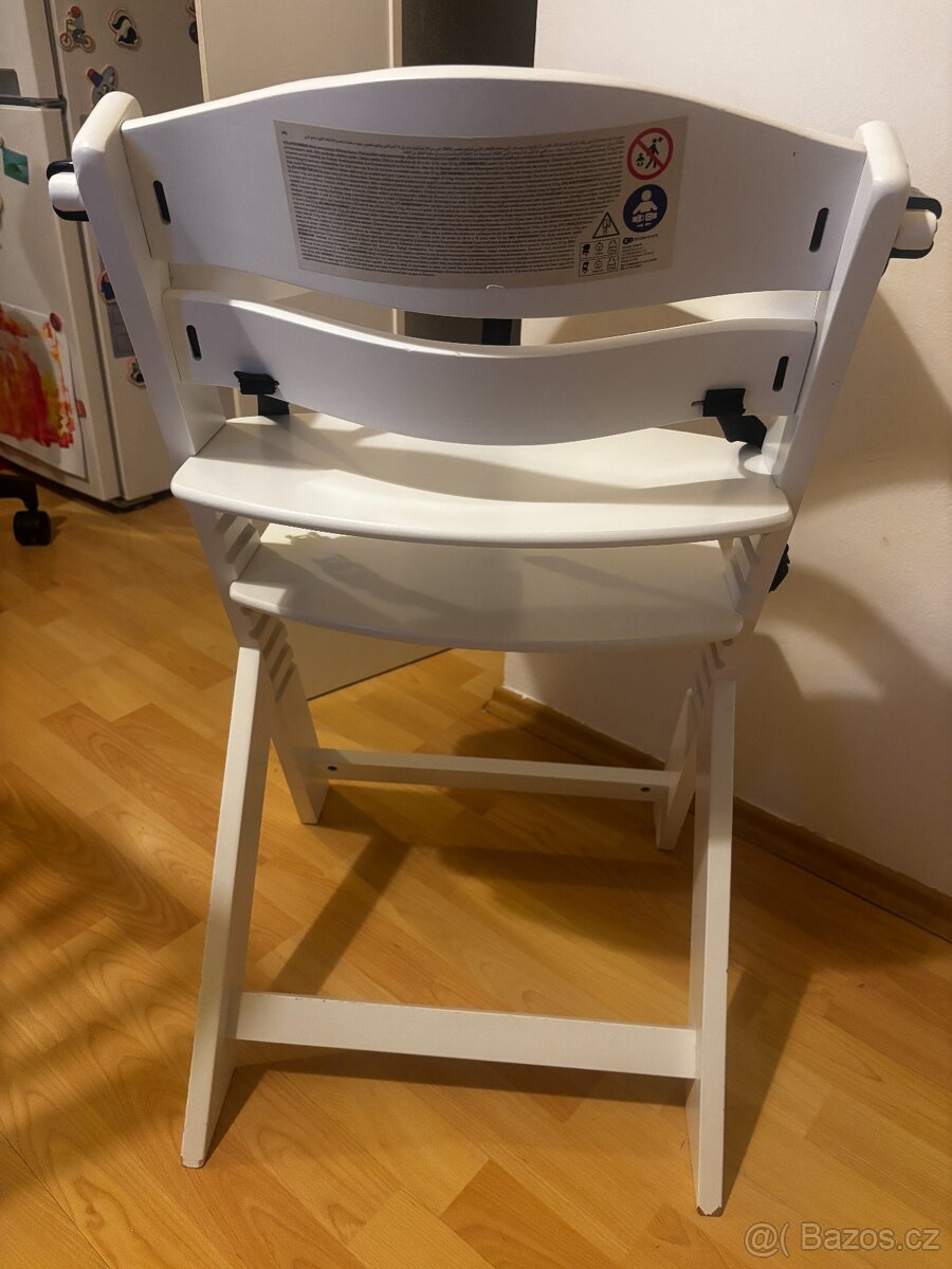 KINDERKRAFT Jídelní židlička, bílá - 6