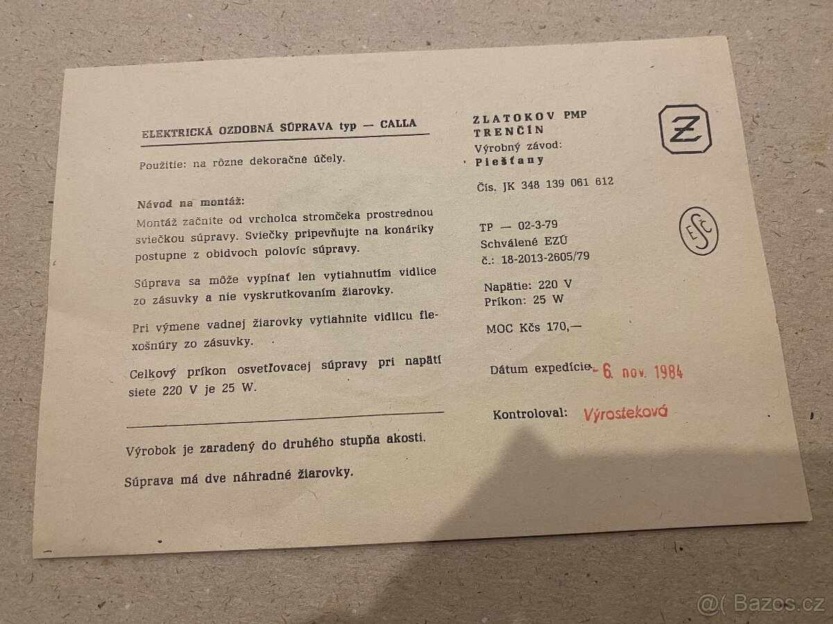 Staré vánoční osvetleni - 6