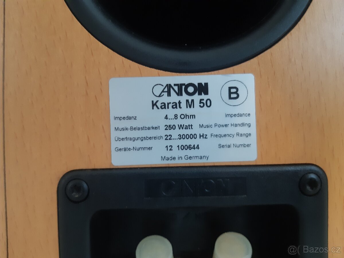 Prodám repro Canton Karat M50 - 6