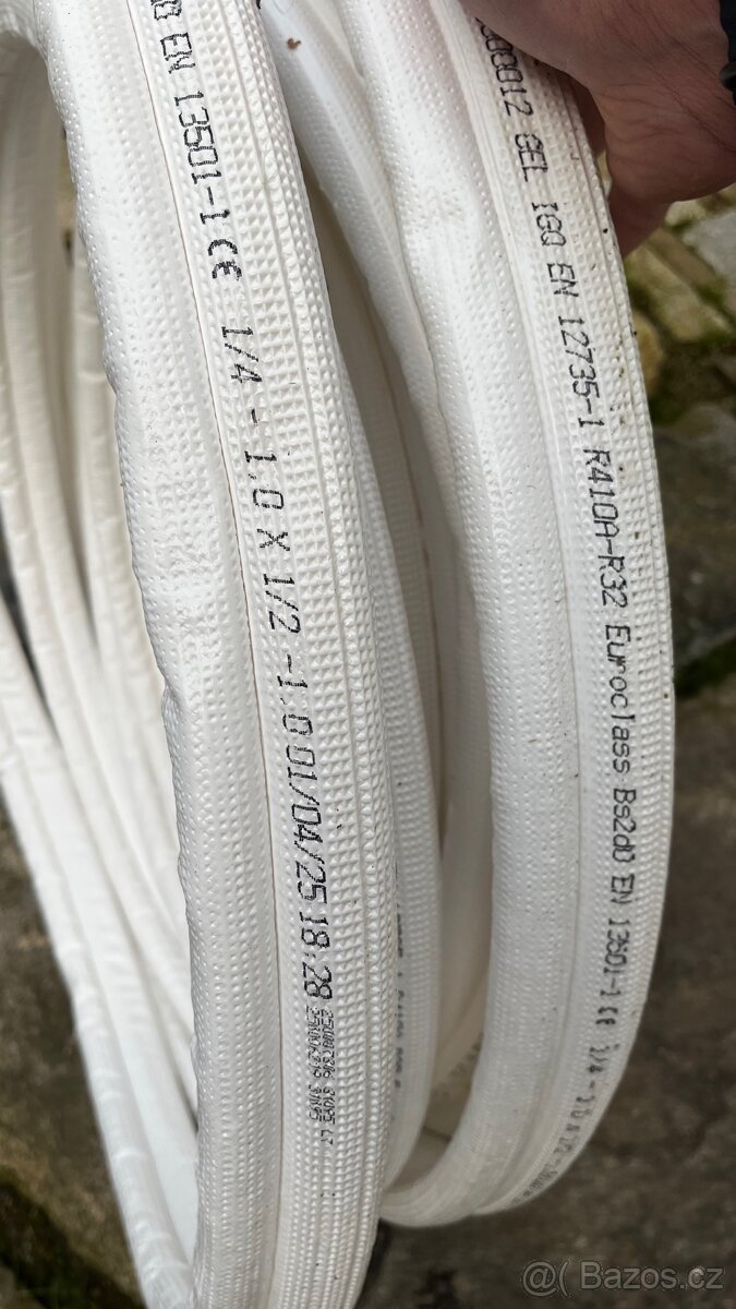 Měděnné trubky pro klimatizaci, set, cca 18m - 6