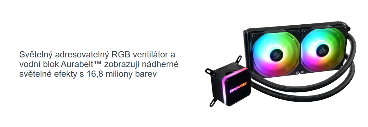 Vodní chladič CPU řady LIQMAX III ARGB, 240 mm - 6