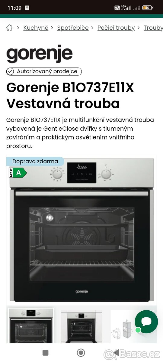 Vestavná trouba Gorenje - 6