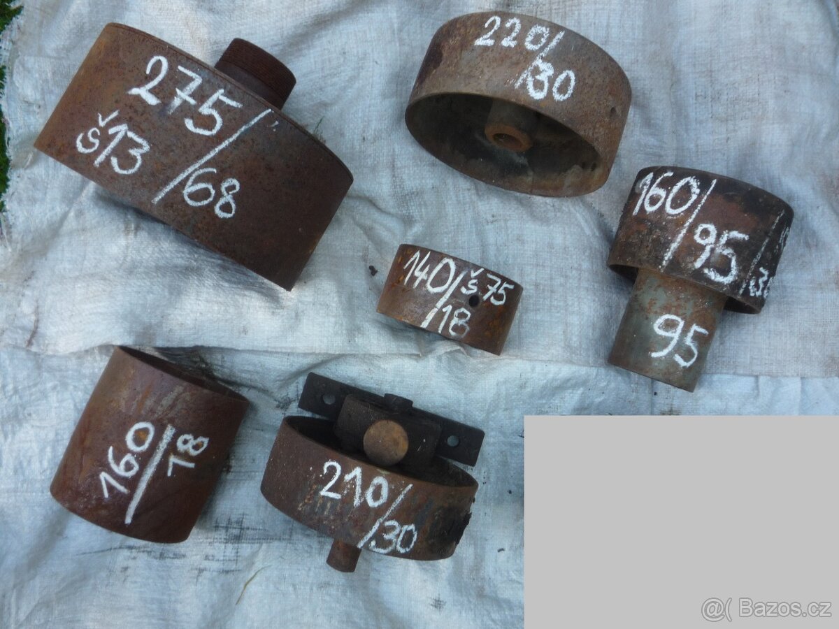 prodám staré litinové řemenice na plochý řemen..... - 6