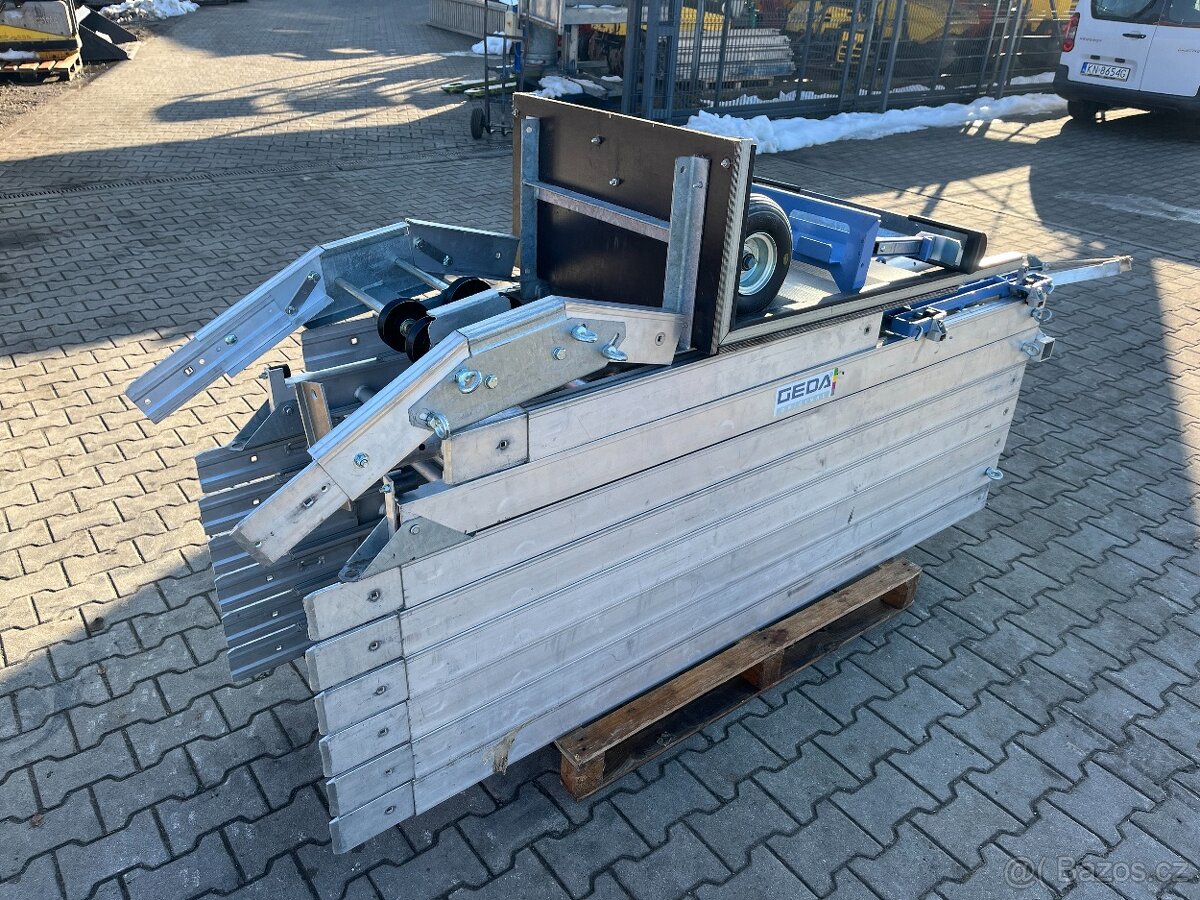 Šikmý výtah žebříkový, střešní výtah Geda Lift 250, 16m - 6