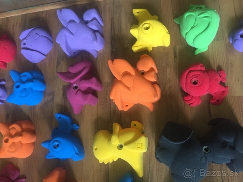 Nové dětské lezecké chyty THEREX Animal Set - 30 kusů - 6